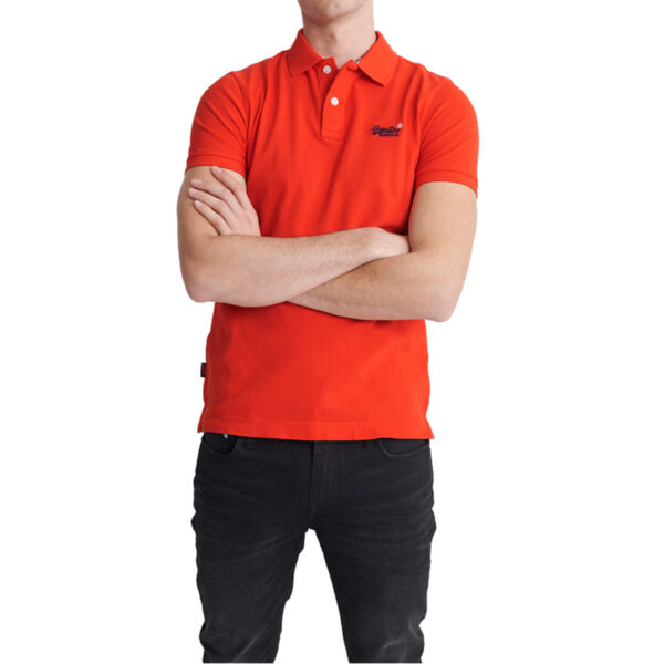 Superdry Herren Classic Pique Short Sleeve  Polo Shirt M1100004A rot