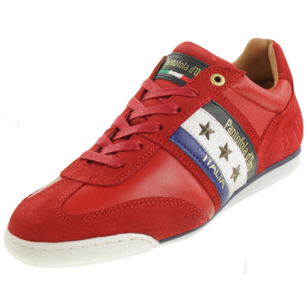 Pantofola d' Oro IMOLA COLORE UOMO LOW Herren Leder Sneaker 10213040 Rot