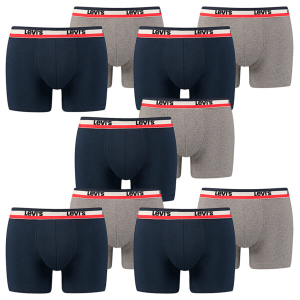 10 er Pack Levis Boxer Brief Boxershorts Men Herren Unterhose Pant Unterwäsche