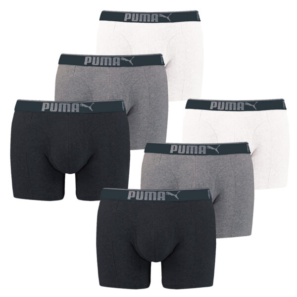 Puma Herren Boxershort Lifestyle Sueded Cotton 6 er Pack