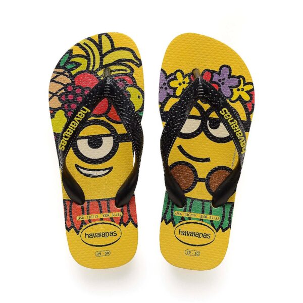 Havaianas MINION FC Kids Sandale Zehentrenner Badelatsche Kinder 4133167 schwarz