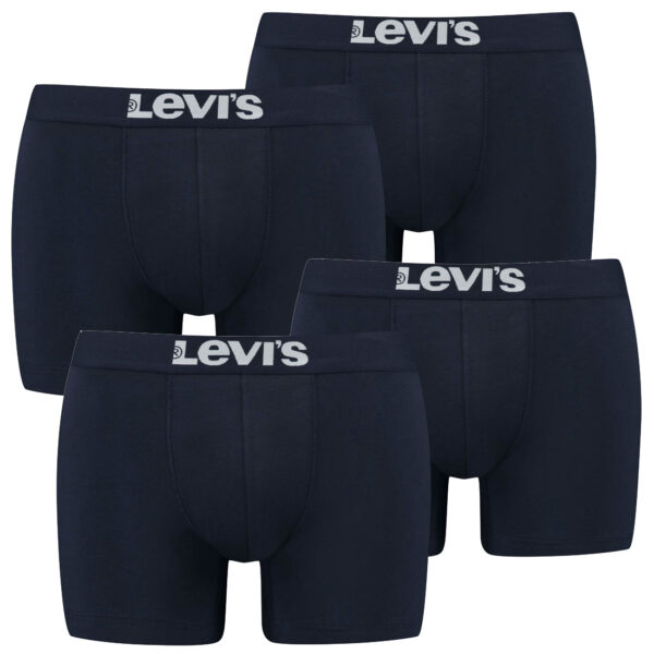 4er Pack Herren Levis Solid Basic Boxer Brief Boxershorts Unterwäsche Pants