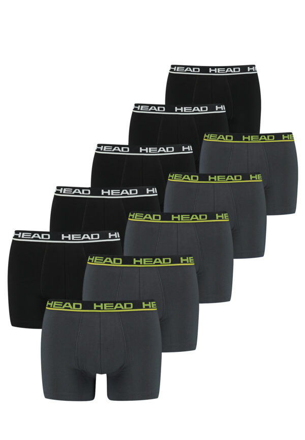 HEAD Herren Men's Basic Boxers Boxer Shorts 10 er Pack