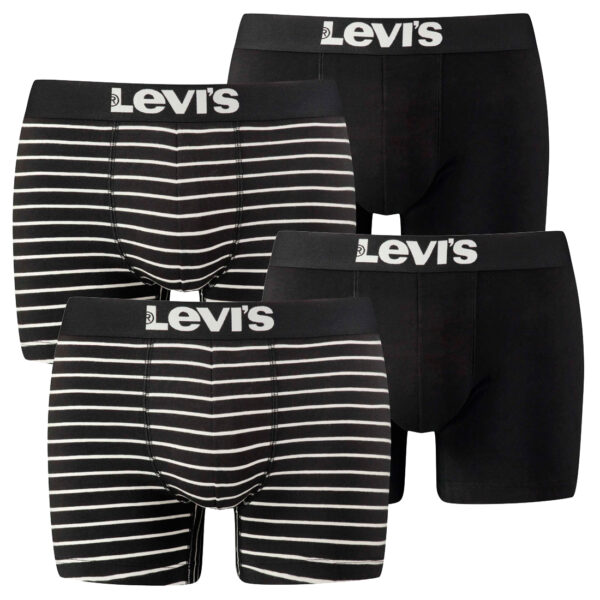 4er Pack Levis Men Vintage Stripe YD B Boxer Brief Boxershorts Unterhose Pant Un...