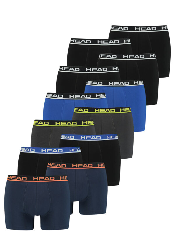 Head Herren Basic Boxer Pant Shorts Unterwäsche Unterhose 12 er Pack