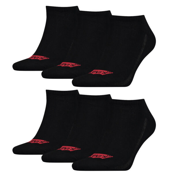 6 Paar Levis 168SF Low Cut Batwing Logo Unisex Socken Sneakersocken Strümpfe 903...