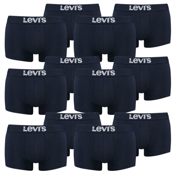 12er Pack Levis Men Solid Basic Trunk Boxershorts Unterhose Pant Unterwäsche