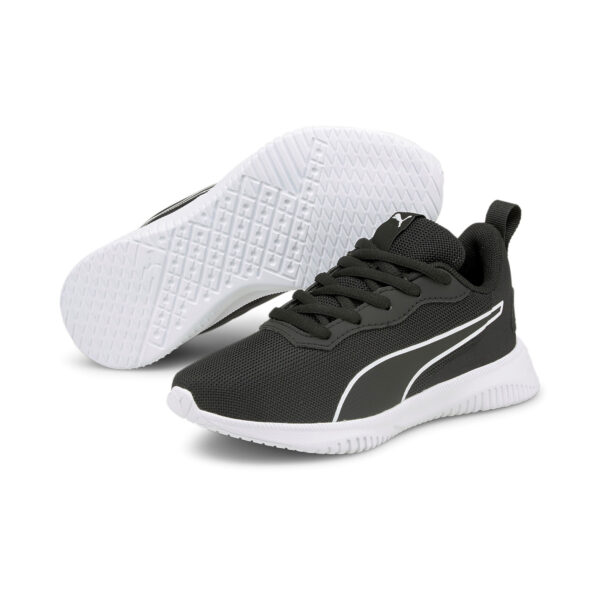 PUMA Kinder Flyer Flex PS Unisex Sneaker Sportschuhe 195563 Schwarz