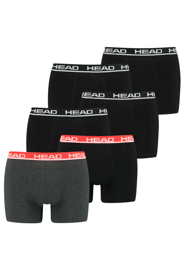 Head Herren Basic Boxer Pant Shorts Unterwäsche Unterhose 6 er Pack