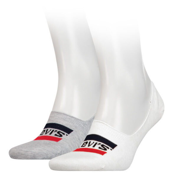 2 Paar Levis Low Rise SportWR Logo Sneaker Socken 903016001