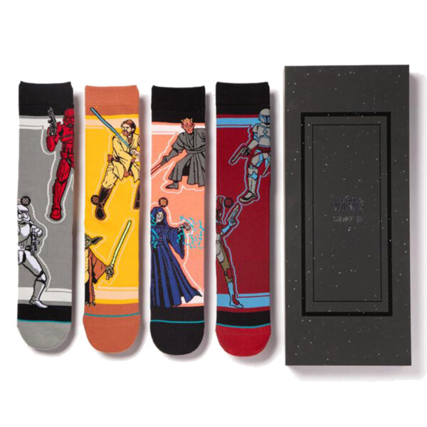 4 Paar Stance Foundation SW Duos Everyday Light Cushion Socken Star Wars  Box Se...