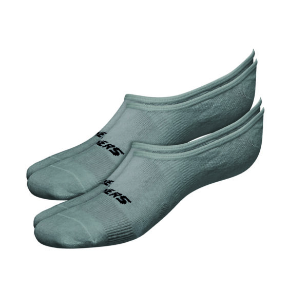 2 Paar Skechers Unisex Footies Mesh Ventilation Socken SK44008