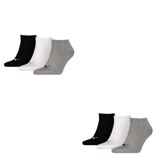 6 Paar Puma Sneaker Invisible Socken Gr. 35 - 49 Unisex für Damen Herren Füßling...