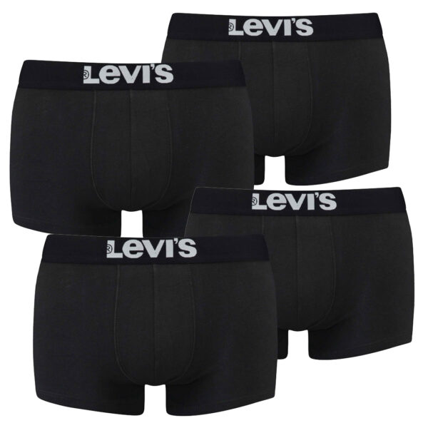 4er Pack Levis Men Solid Basic Trunk Boxershorts Unterhose Pant Unterwäsche