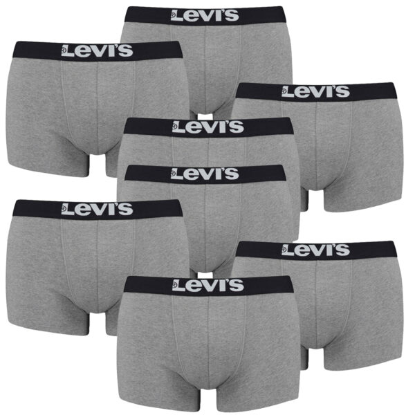 8er Pack Levis Men Solid Basic Trunk Boxershorts Unterhose Pant Unterwäsche