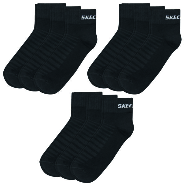 9 Paar Skechers Unisex Quarter Socken SK42017