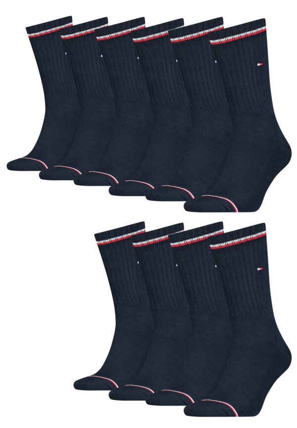 10 Paar TOMMY HILFIGER Herren ICONIC Socken Gr. 39 - 49 Tennis Socken