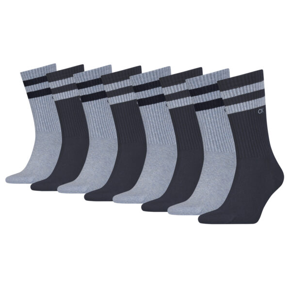 8 Paar Calvin Klein Stripes Herren Sportsocken Tennissocken