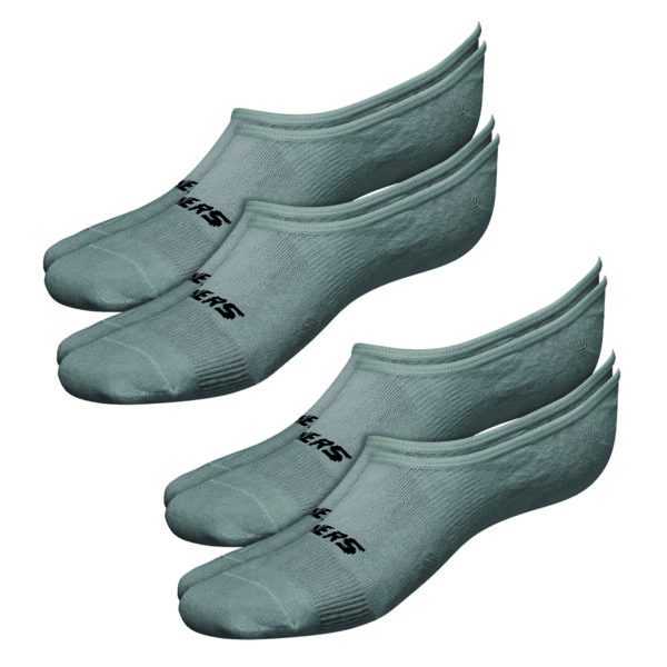 4 Paar Skechers Unisex Footies Mesh Ventilation Socken SK44008