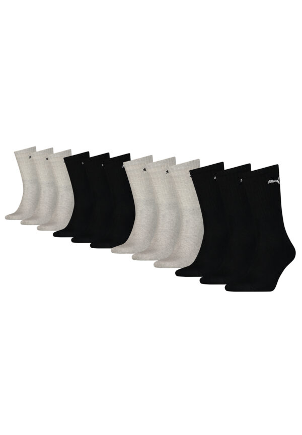 12 Paar Puma Socken Crew Sportsocken Tennis Socken Unisex