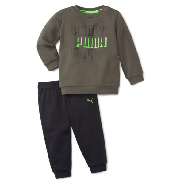 Puma MINICATS ALPHA Crew Jogger FL Trainingsanzug Sportanzug 589370 Khaki