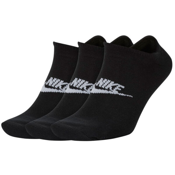 3 Paar Nike Sneaker Socken No Show Füßlinge schwarz / weiß  SK0111