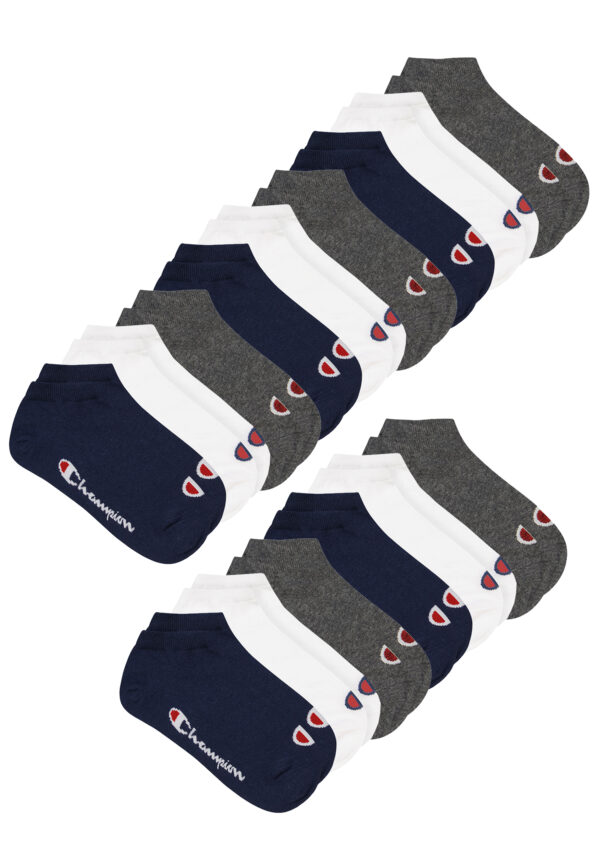 15 Paar Champion Sneaker Socken Gr. 35 - 46 Unisex Sneaker Kurzsocken