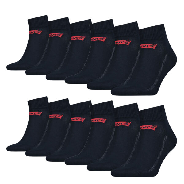 12 Paar Levis 168SF Mid Cut Unisex Socken Sneakersocken Strümpfe 903051001