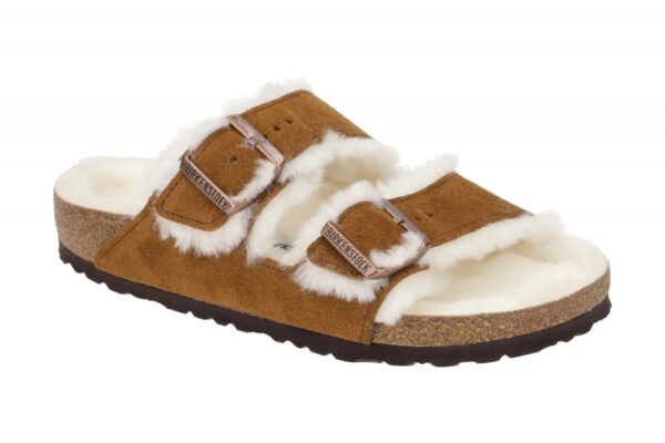 Birkenstock ARIZONA SHEARLING 1001128 hell-braun - UNISEX Damen- und Herrensc...