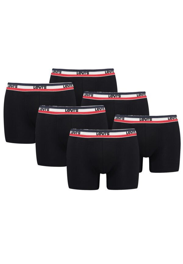 Levi's Sportswear Logo Herren Boxershorts Unterwäsche aus Bio-Baumwolle im 6er P...