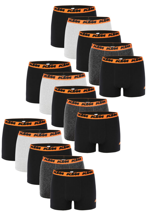 KTM by FREEGUN Boxershorts für Herren Unterwäsche Pant Men´s Boxer 15 er Pack