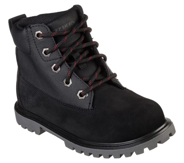 Skechers Kinder Mecca - OUTER VENTURE Unisex Halbstiefel Boots 93164L Schwarz