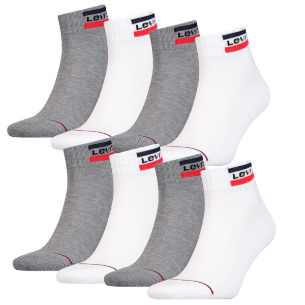 8 Paar Levis 144NDL Mid Cut SPRTWR L Unisex Socken Strümpfe 902011001