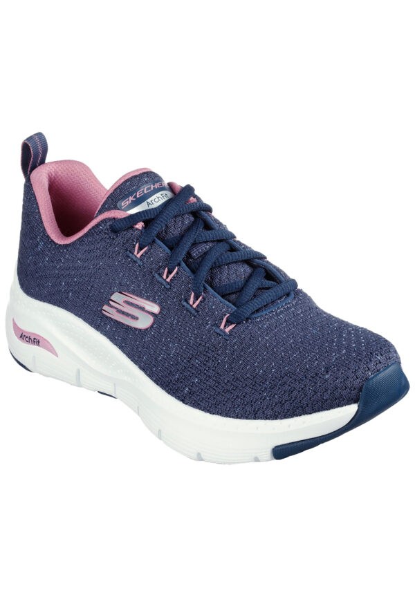 Skechers Arch Fit - GLEE FOR ALL Damen Sneaker 149713 NVPK blau