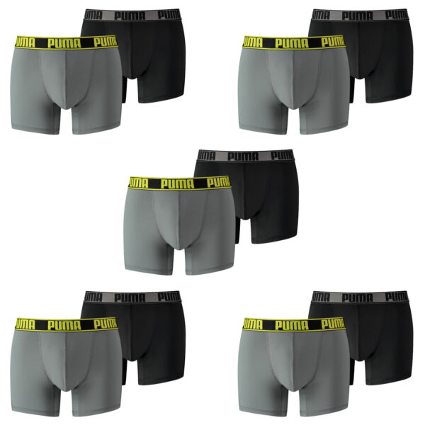 10 er Pack Puma Herren Active Boxer Shorts Unterwäsche Sport