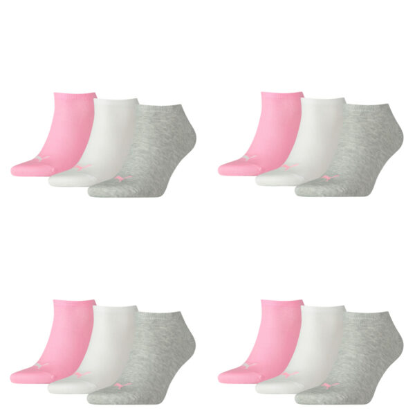 12 Paar Puma Sneaker Invisible Socken Gr. 35 - 49 Unisex für Damen Herren Füßlin...