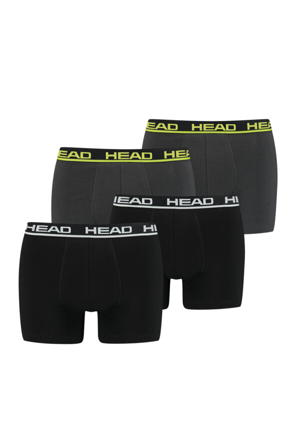 Head Herren Basic Boxer Pant Shorts Unterwäsche Unterhose 4 er Pack