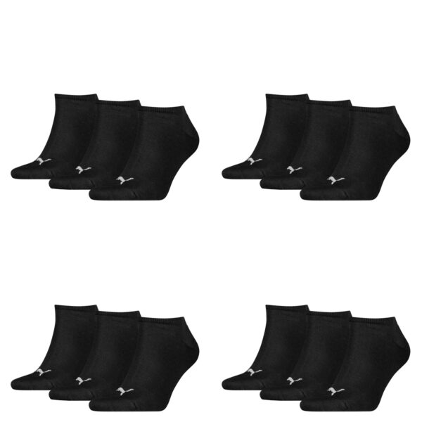 12 Paar Puma Sneaker Invisible Socken Gr. 35 - 49 Unisex für Damen Herren Füßlin...