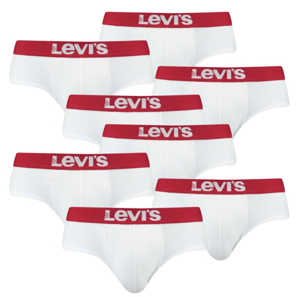 8er Pack Levis Men Solid Basic Brief Shorts Slip Herren Unterhose Pant Unterwäsc...