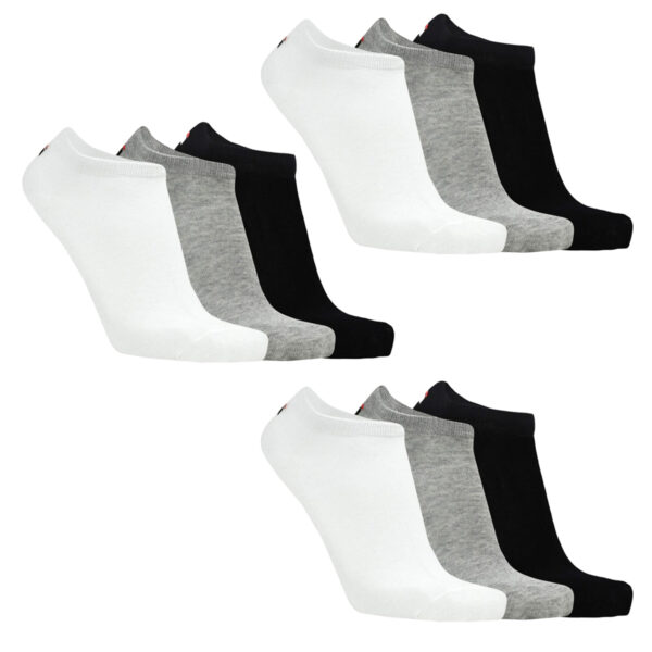 9 Paar Fila Unisex Invisible Sneakersocken Socken F9100