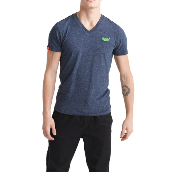 Superdry OL S/S VEE TEE T-Shirt Herren Shirt M1000086A blau