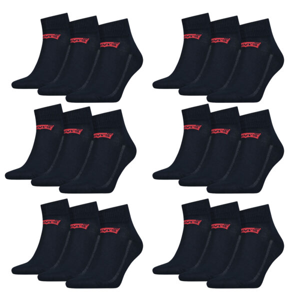 18 Paar Levis 168SF Mid Cut Unisex Socken Sneakersocken Strümpfe 903051001