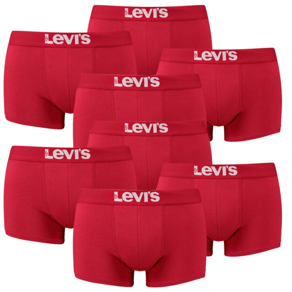 8er Pack Levis Men Solid Basic Trunk Boxershorts Unterhose Pant Unterwäsche