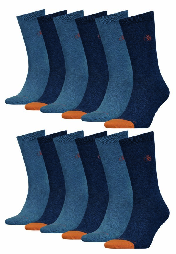 Scotch & Soda Klassische Business Herrensocken im 12er Pack