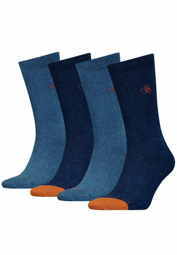 Scotch & Soda Klassische Business Herrensocken im 4er Pack