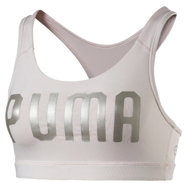 PUMA Damen Powershape Forever Logo Bustier SPORT-BH BRA Pearl