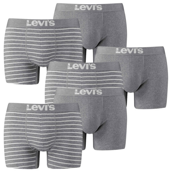 6er Pack Levis Men Vintage Stripe YD B Boxer Brief Boxershorts Unterhose Pant Un...