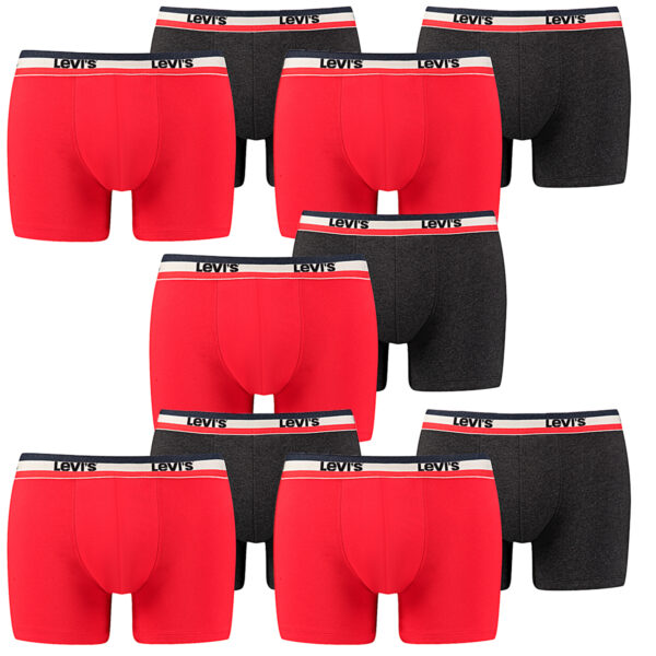 10 er Pack Levis Boxer Brief Boxershorts Men Herren Unterhose Pant Unterwäsche