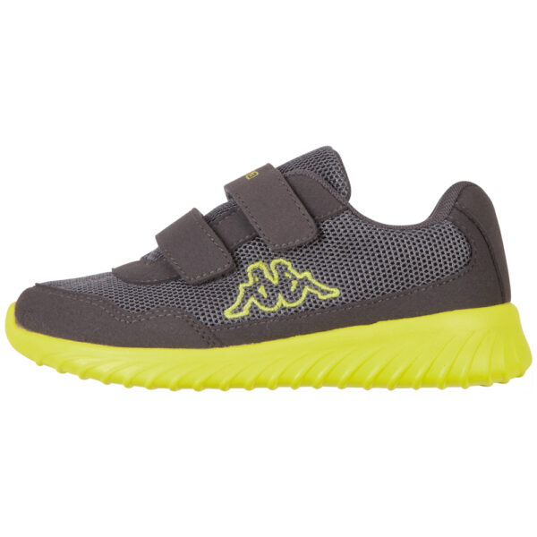 Kappa Jungen Sneaker Kinder Turnschuhe 260687K Grau/Gelb