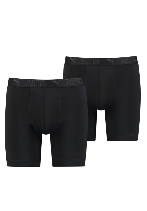 PUMA lange Boxershorts Herren 2er Pack Sport Mikrofaser + elastisch / Funktionsu...